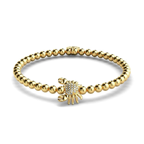 Wendekreis des Krebses | 18 Karat Gold | Kristall-Seekrabbe